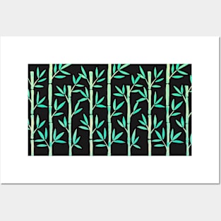 Turquoise Bamboo Posters and Art